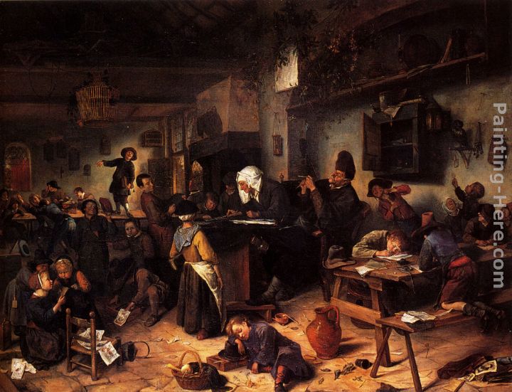 A School For Boys And Girls painting - Jan Steen A School For Boys And Girls art painting A School For Boys And Girls painting - Jan Steen A School For Boys And Girls art painting